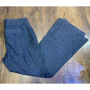 GAP Hadley Wide Leg Flare 100% Cotton Denim Blue Jeans Petite Size 10A